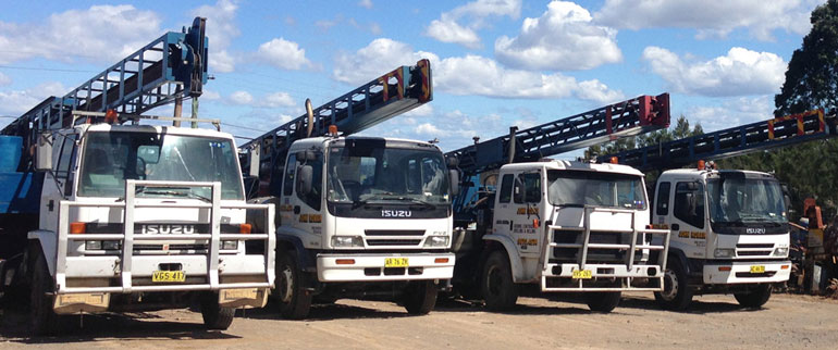 Sydney Piling Contractor Trucks
